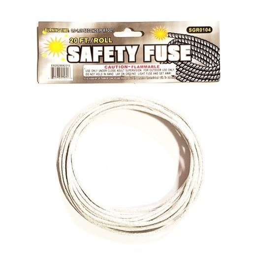 20' 3mm Gray Quick Fuse - 0.3s to 1.25s per foot