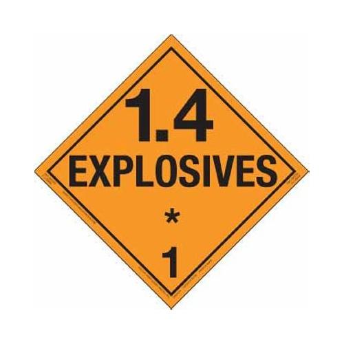 1.4G Explosive DOT Label Roll of 10