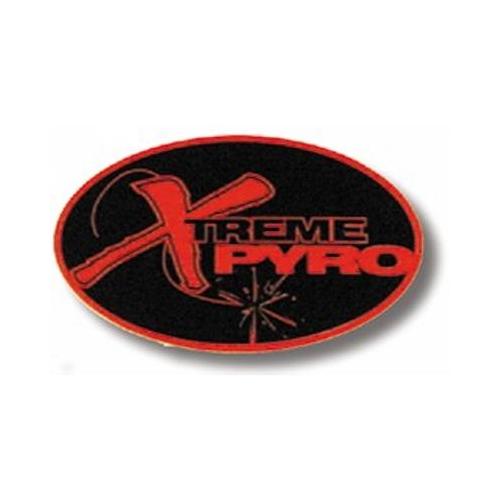 Xtreme Pyro Oval Sticker vinyl
