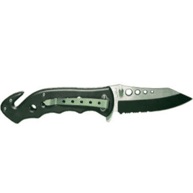 Spring Assisted Clip Point Green Digital Camouflage Knife
