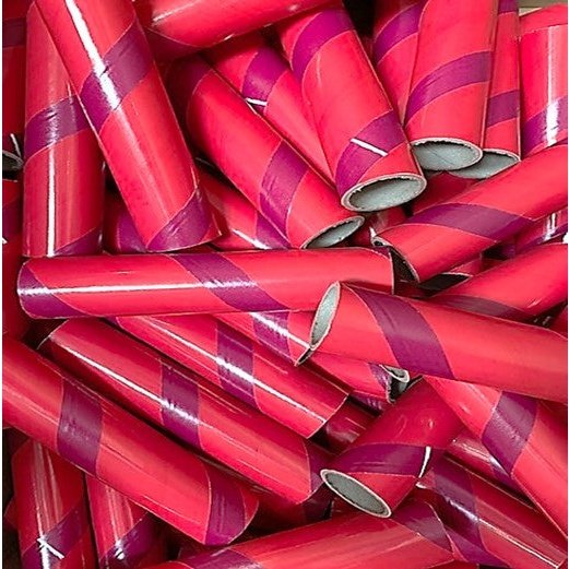 10pc 1.50" ID x 7" Red and Maroon Kraft Tube