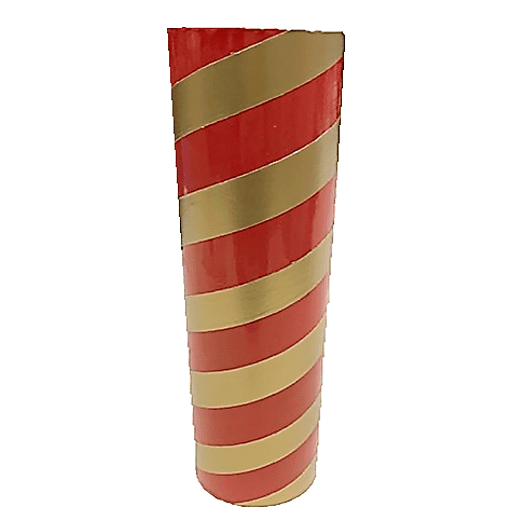 2.5" id - 12" long - .115" wall Kraft Tube Red and Gold