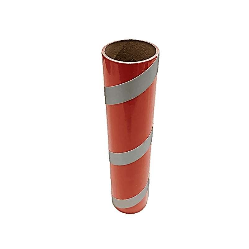2.5" id - 12" long - .115" wall Kraft Tube Red and Gray