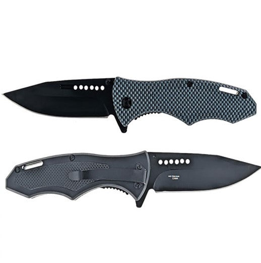 Spring Assisted Tactical Pocket Knife - 3D Pattern