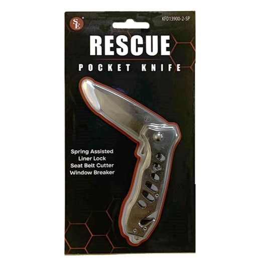 Spring Assisted Rescue Pocket Knife