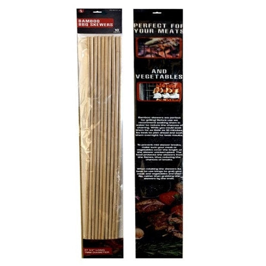 10-Piece 27.5" Bamboo Skewers