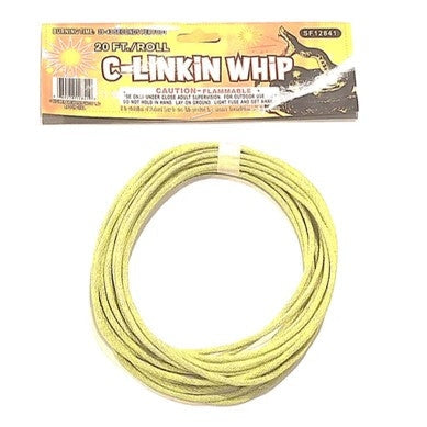 20' 3mm Yellow Cannon Fuse - 39 to 43s per foot - CASE