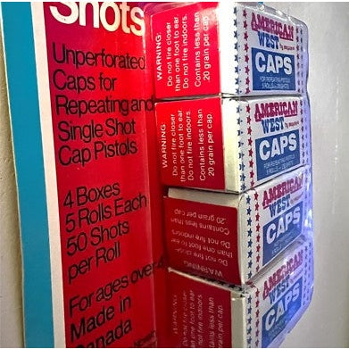 Vintage American West Roll Caps