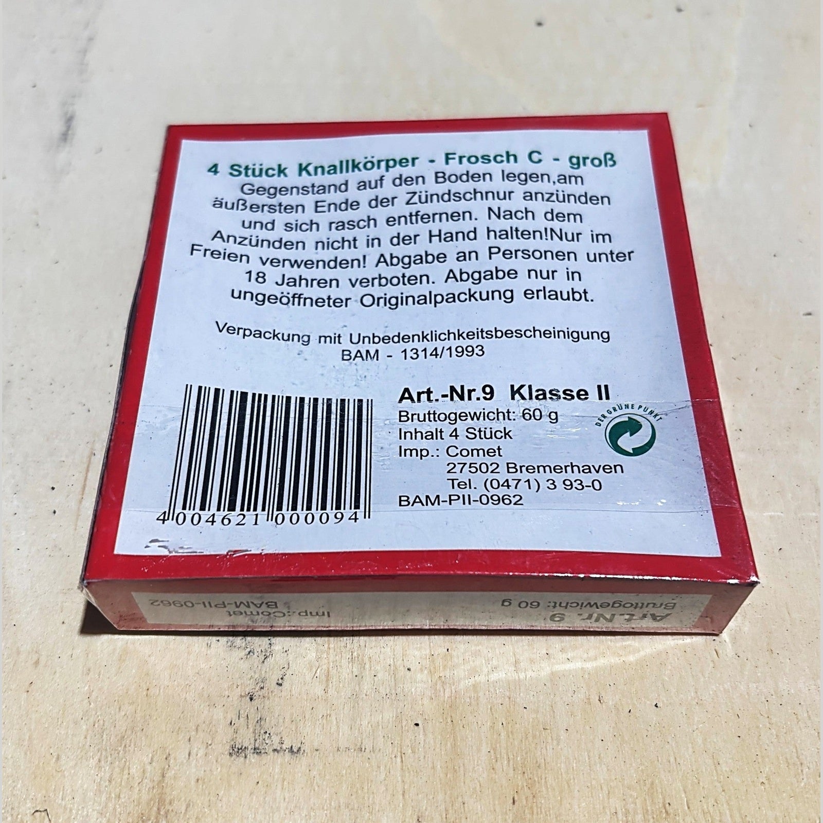 Vintage Riesen Knallfrosche Jumping Frogs