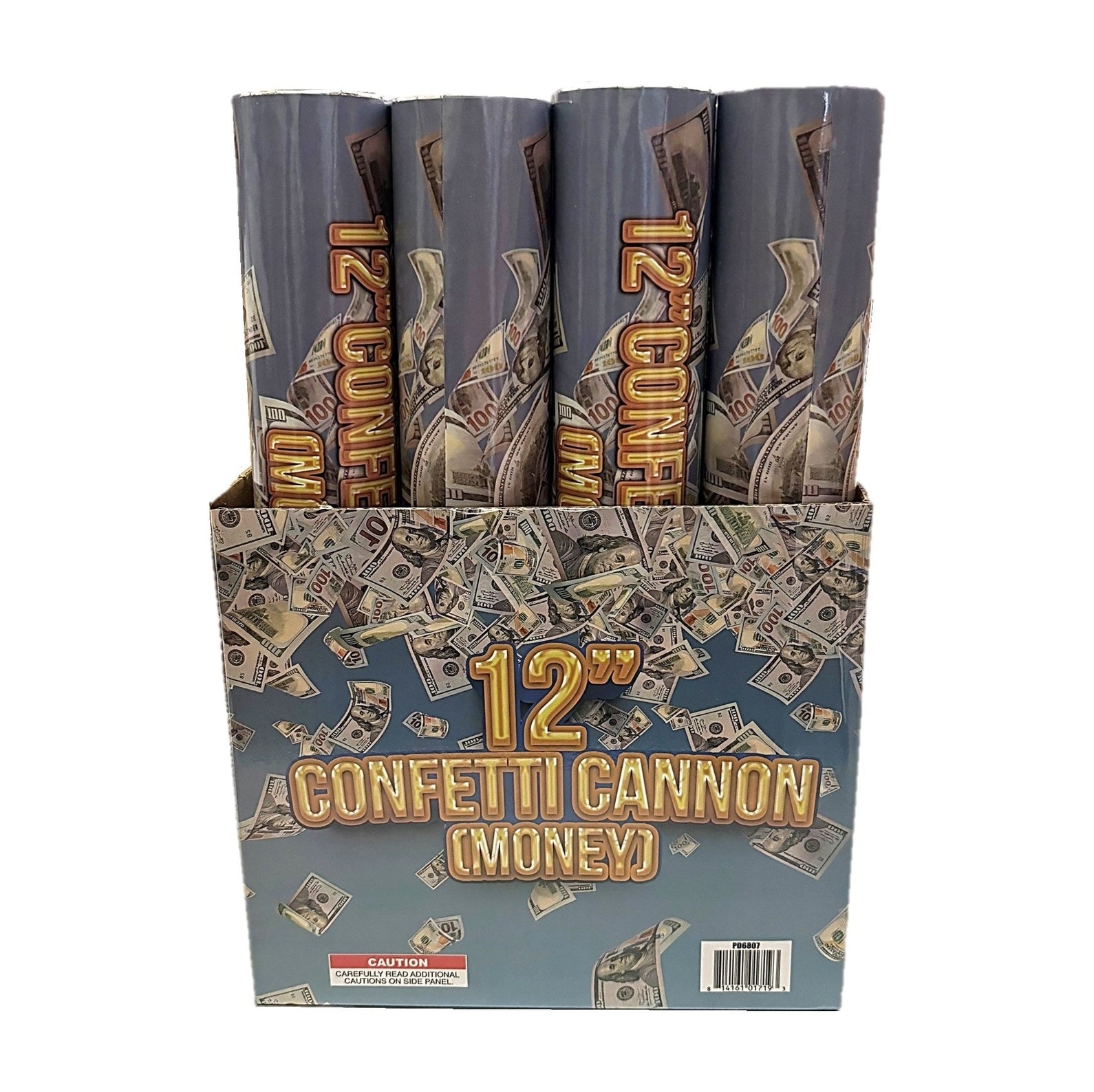 12pc Money Confetti Cannon 12"