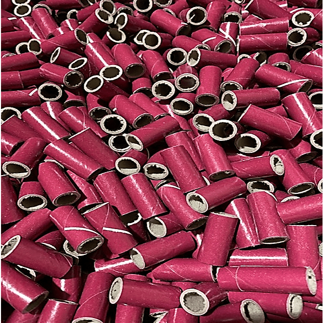 100pc 9/16" id - 1 1/2" long - 0.05" wall Glossy Kraft Tube