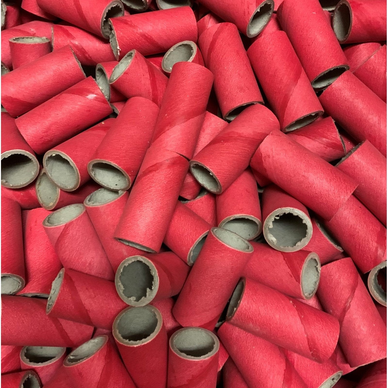 25pc 1.25" id - 3" long - 3/32" wall Red Tube