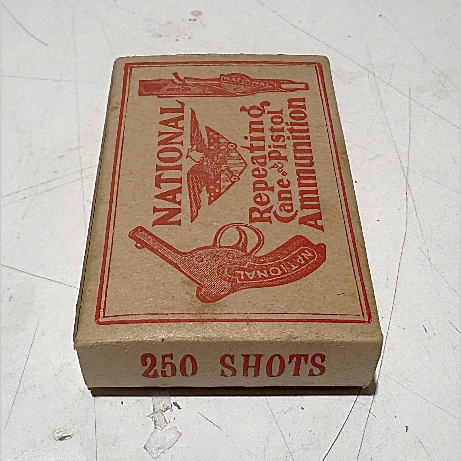 Vintage National Repeating Cane & Pistol Ammunition