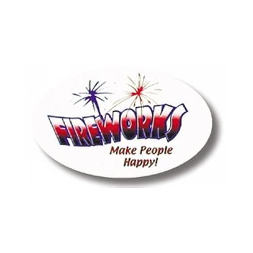 Fireworks Make People Happy Sticker