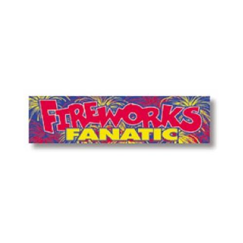 Fireworks Fanatic Bumper Sticker vinyl