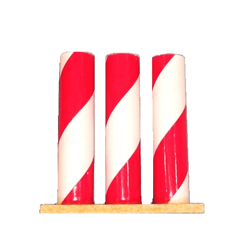 3 Musketeer Tube Red and White