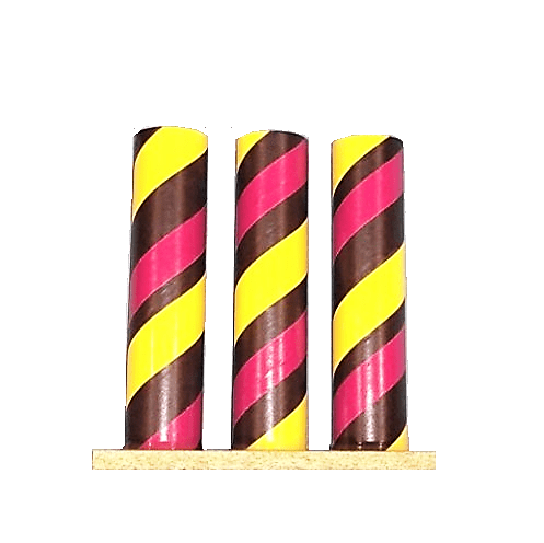 3 Musketeer Tube Black, Yellow and Maroon