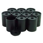 10pc 3" Plastic Can