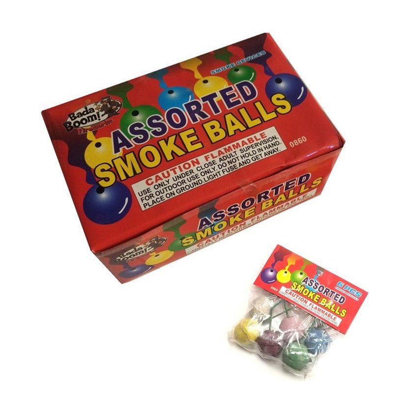 12 Packs 6pc Color Smoke Balls