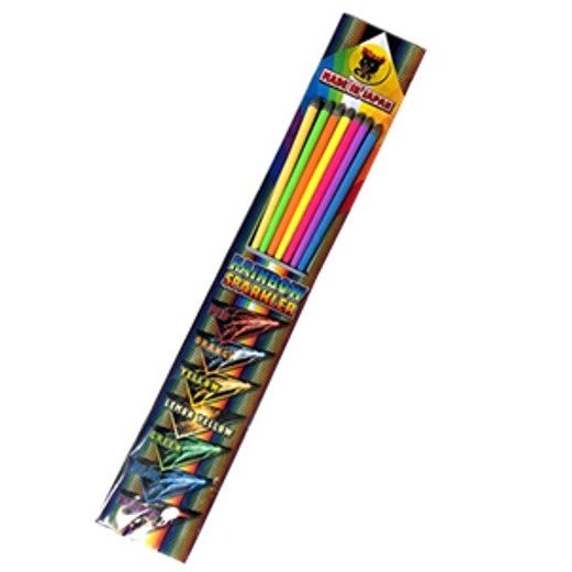 Neon Rainbow Japanese Sparklers - 2 Pack