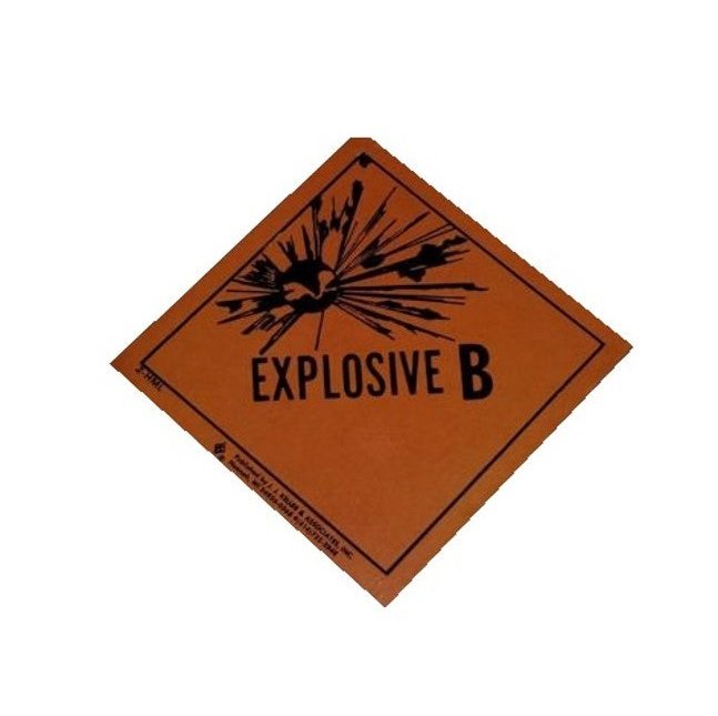 Vintage Explosive Class B Sticker