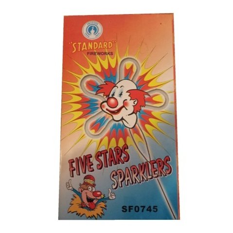 Vintage Standard Fireworks Five Star Sparklers