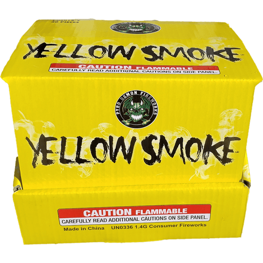 Yellow Smoke Bomb - Box of 30 – Pyro Direct